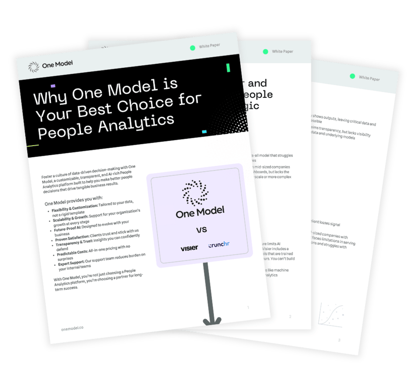 Compare One Model to Visier, Crunchr & DIY Solutions