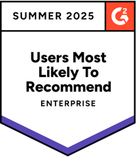 G2 Award HR Analytics Users Most Likely To Recommend Enterprise