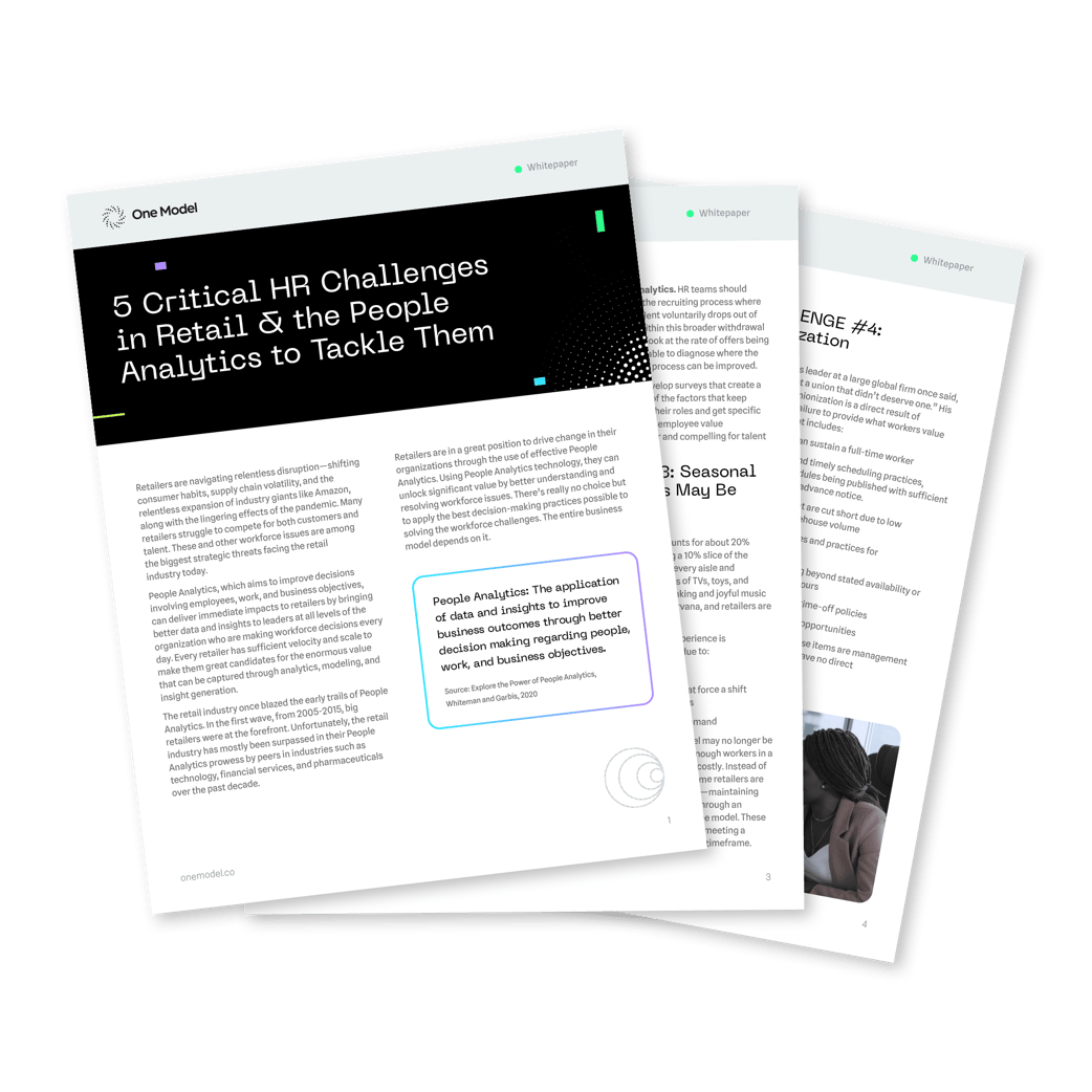 5 Critical HR Challenges in the Retail Industry Whitepaper | One Model