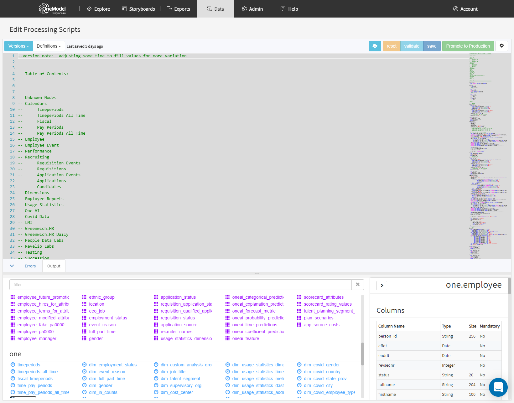 Data feed example for SuccessFactors