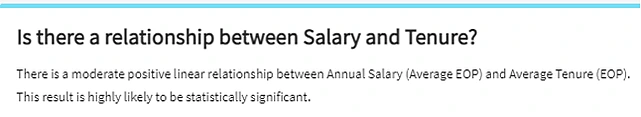 Is there a relationship between salary and tenure