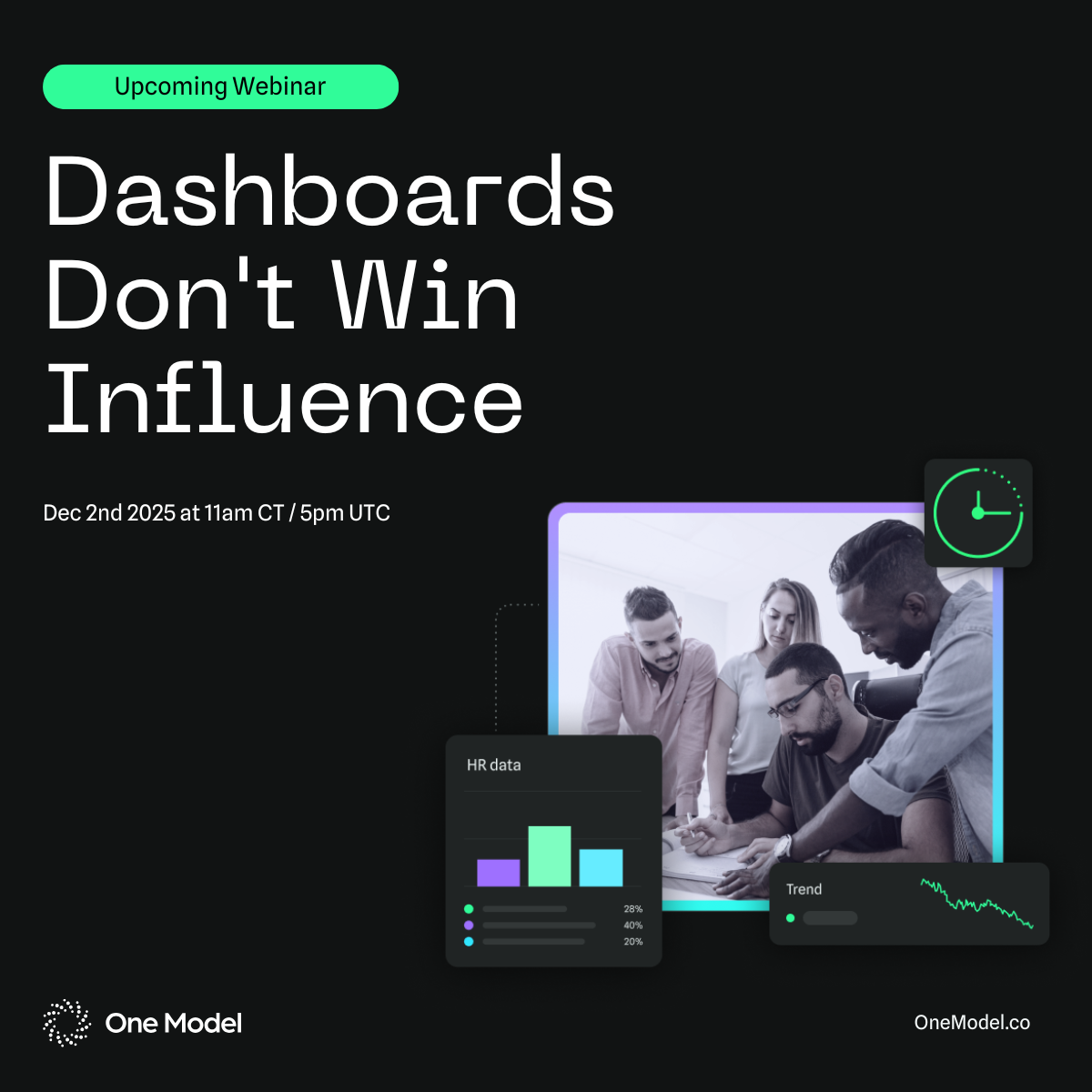 Dashboards Don't Win Influence