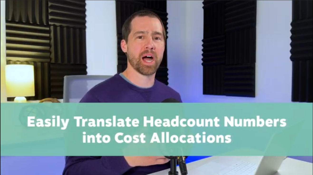 Easily Translate Headcount into Cost Allocation